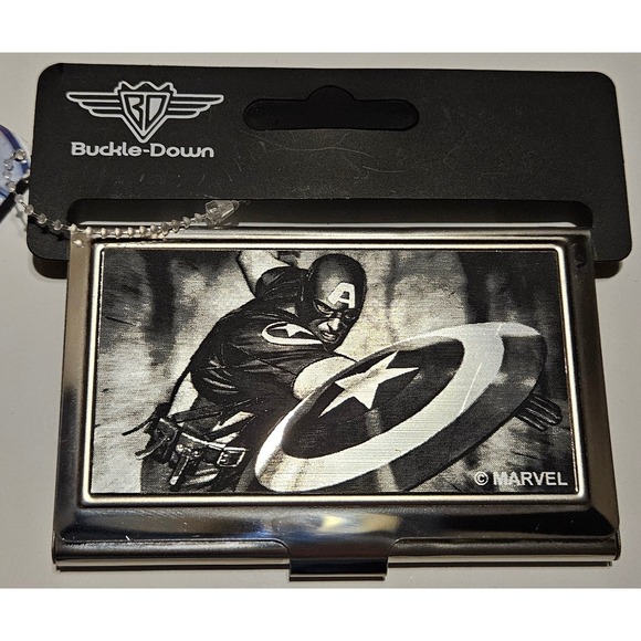 Buckle-Down Other - Buckle-Down‎ Captain America Marvel Business Card Holder Case New